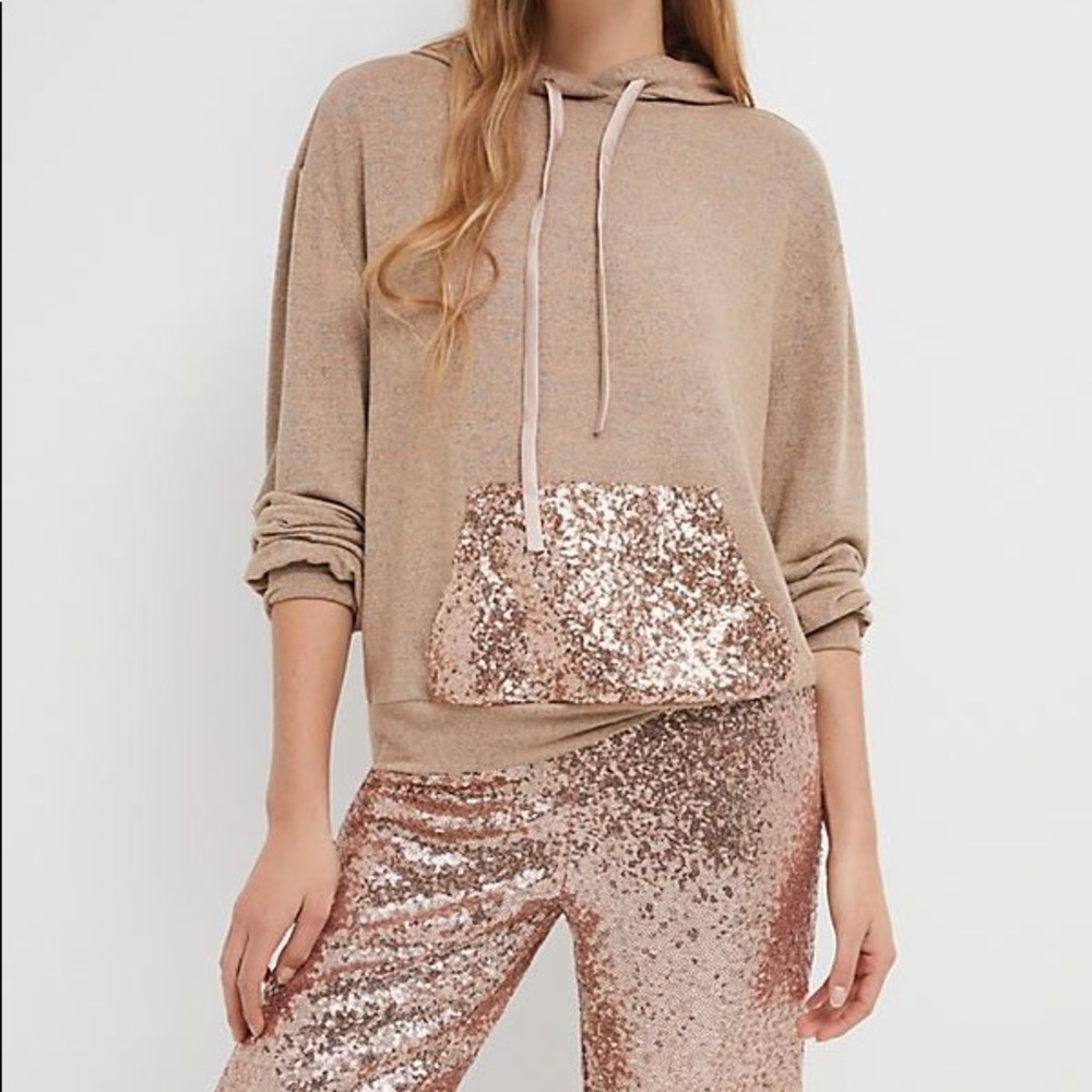 SATURDAY SUNDAY sequined hoodie